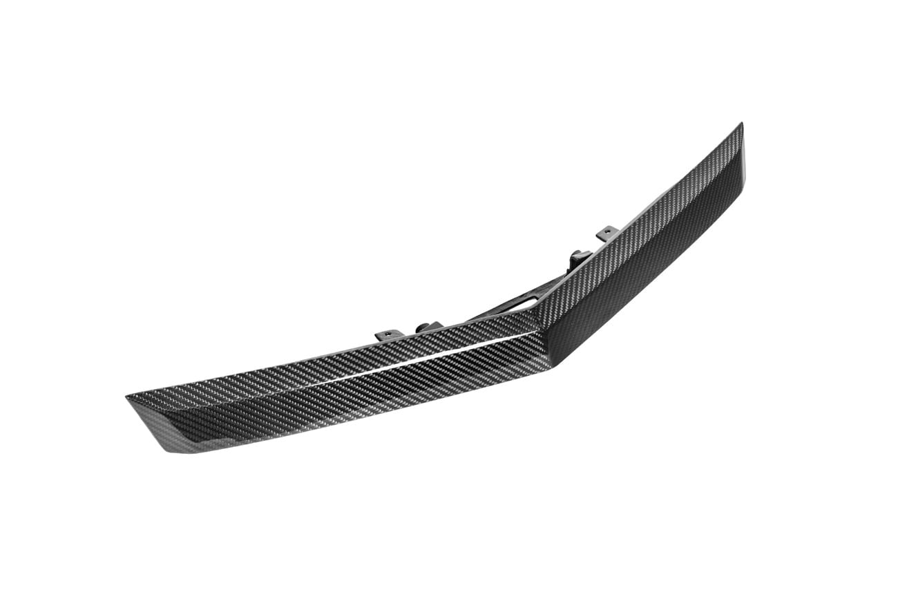 2009-15 CADILLAC CTS-V V2 COUPE | CARBON FIBER REAR TRUNK DECKLID APPLIQUÉ INSERT-FOR MODELS EQUIPPED WITH SINGLE LENS CAMERA